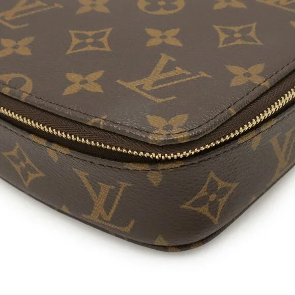 LOUIS VUITTON Brown Monogram Pouch - Picture 4 of 10